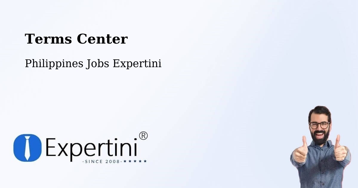 Terms of Service – Makati - Philippines Jobs Expertini